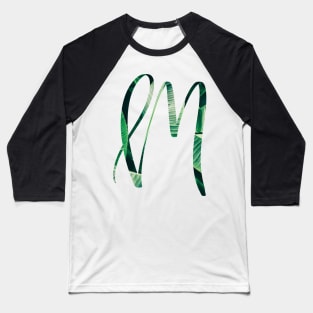 M initial cursive Baseball T-Shirt